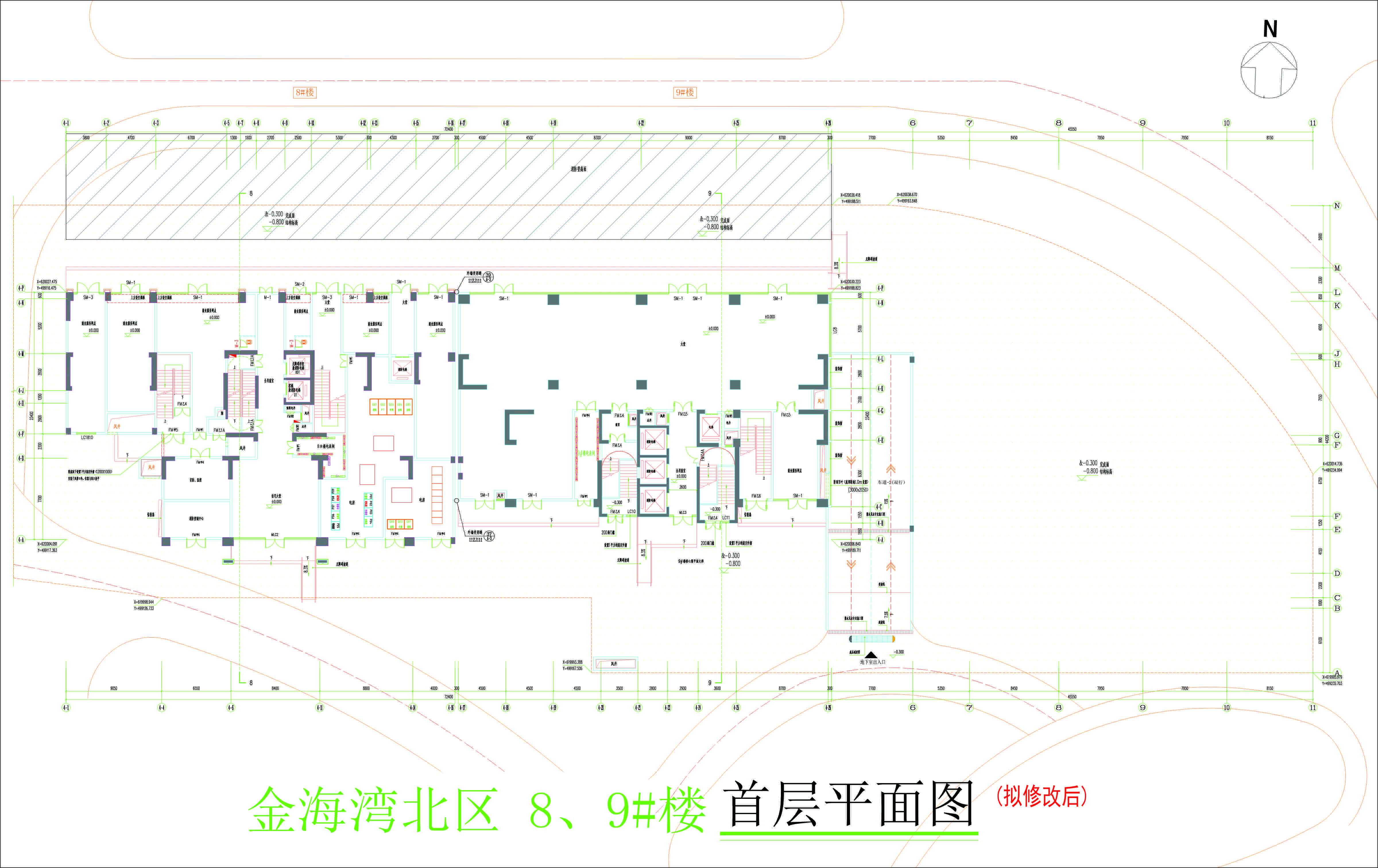金海湾北区8、9#楼首层平面图（拟修改后）.jpg