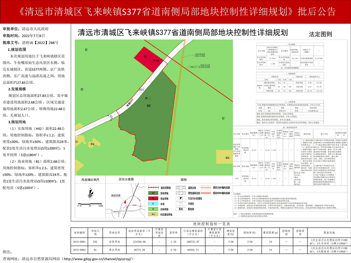 《清远市清城区飞来峡镇S377省道南侧局部地块控制性详细规划》批后公告--s.jpg