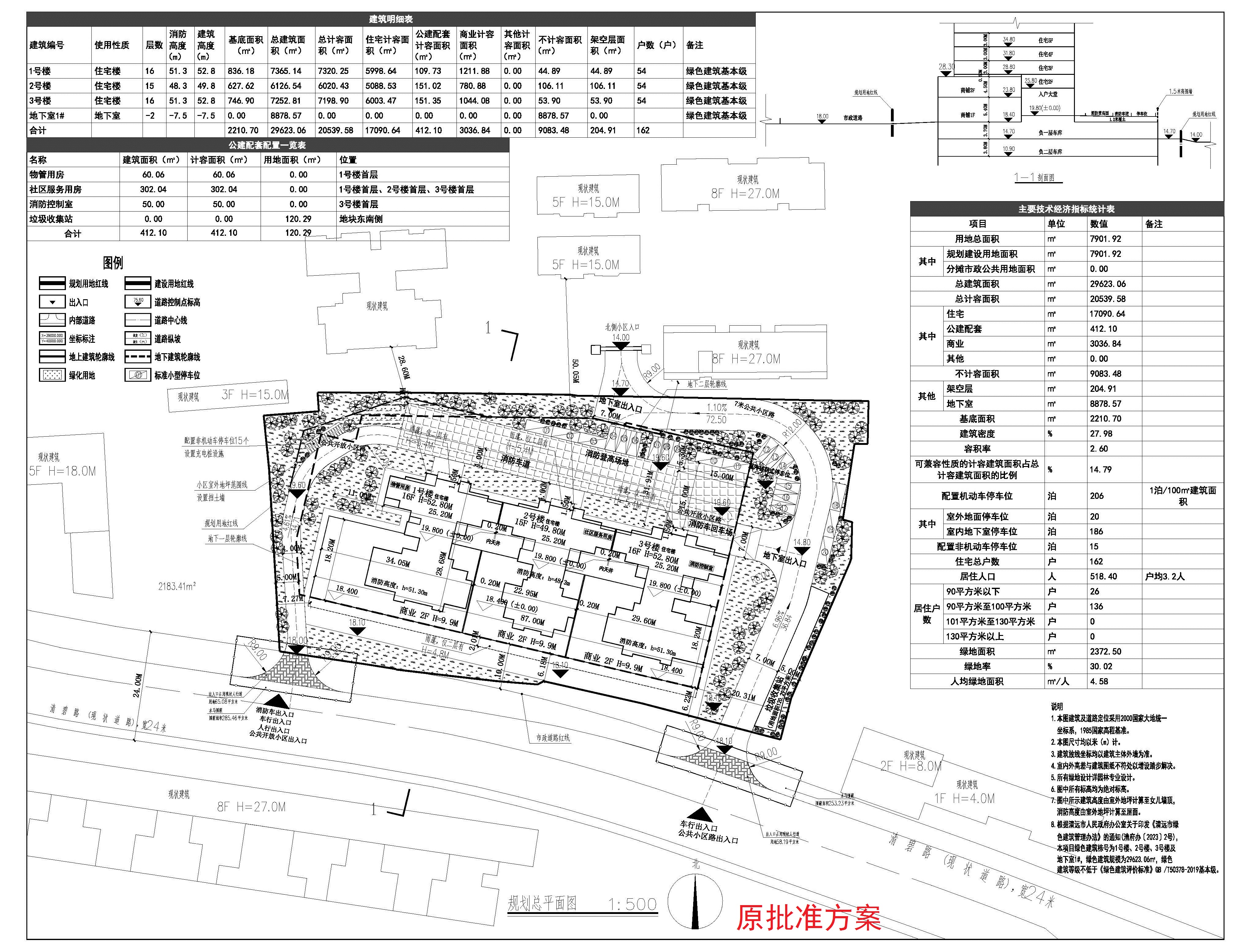 维多利商住小区总平面图-原批准方案.jpg