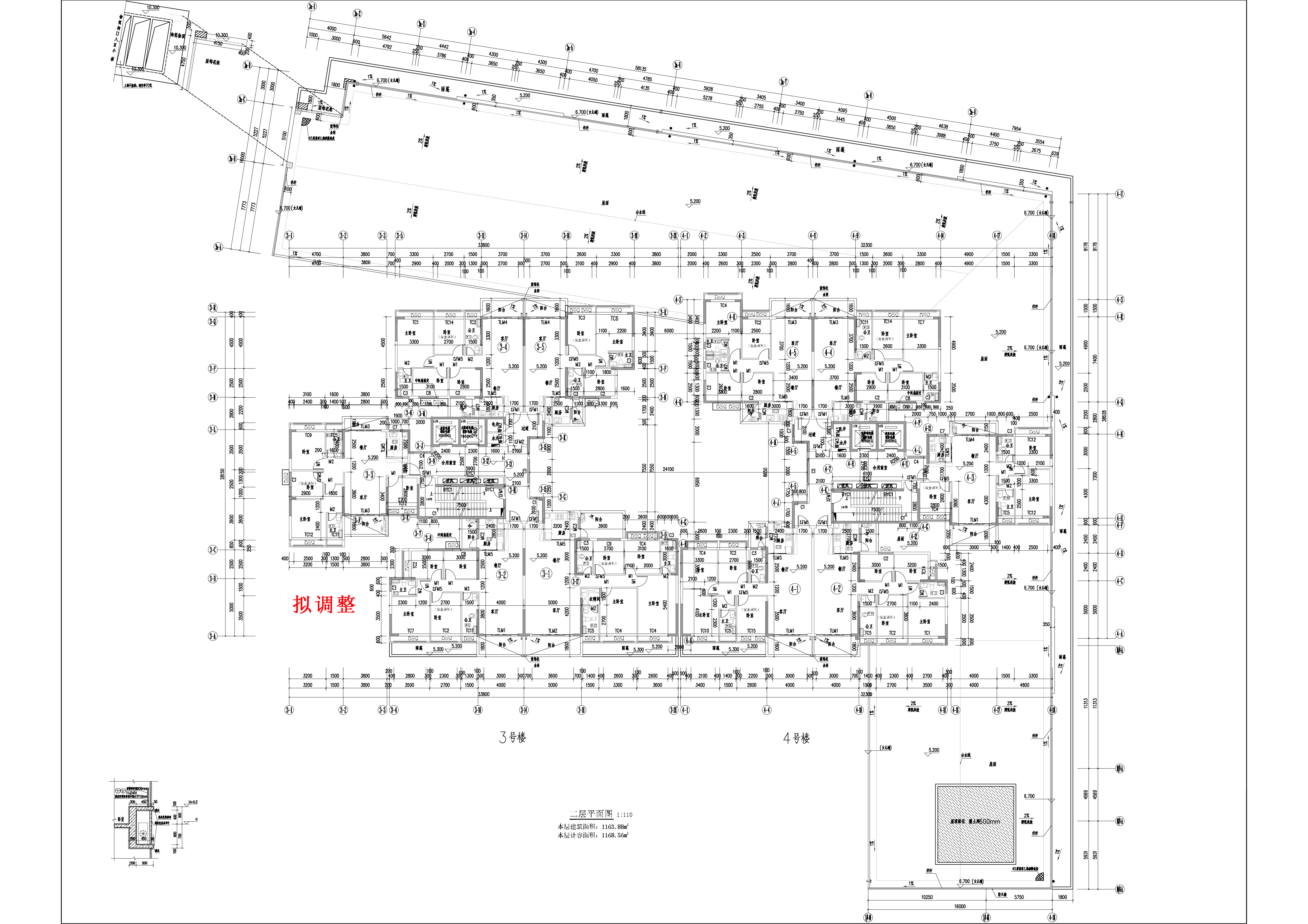 云帆懿景苑3#4#楼报建图-二层-拟调整.jpg