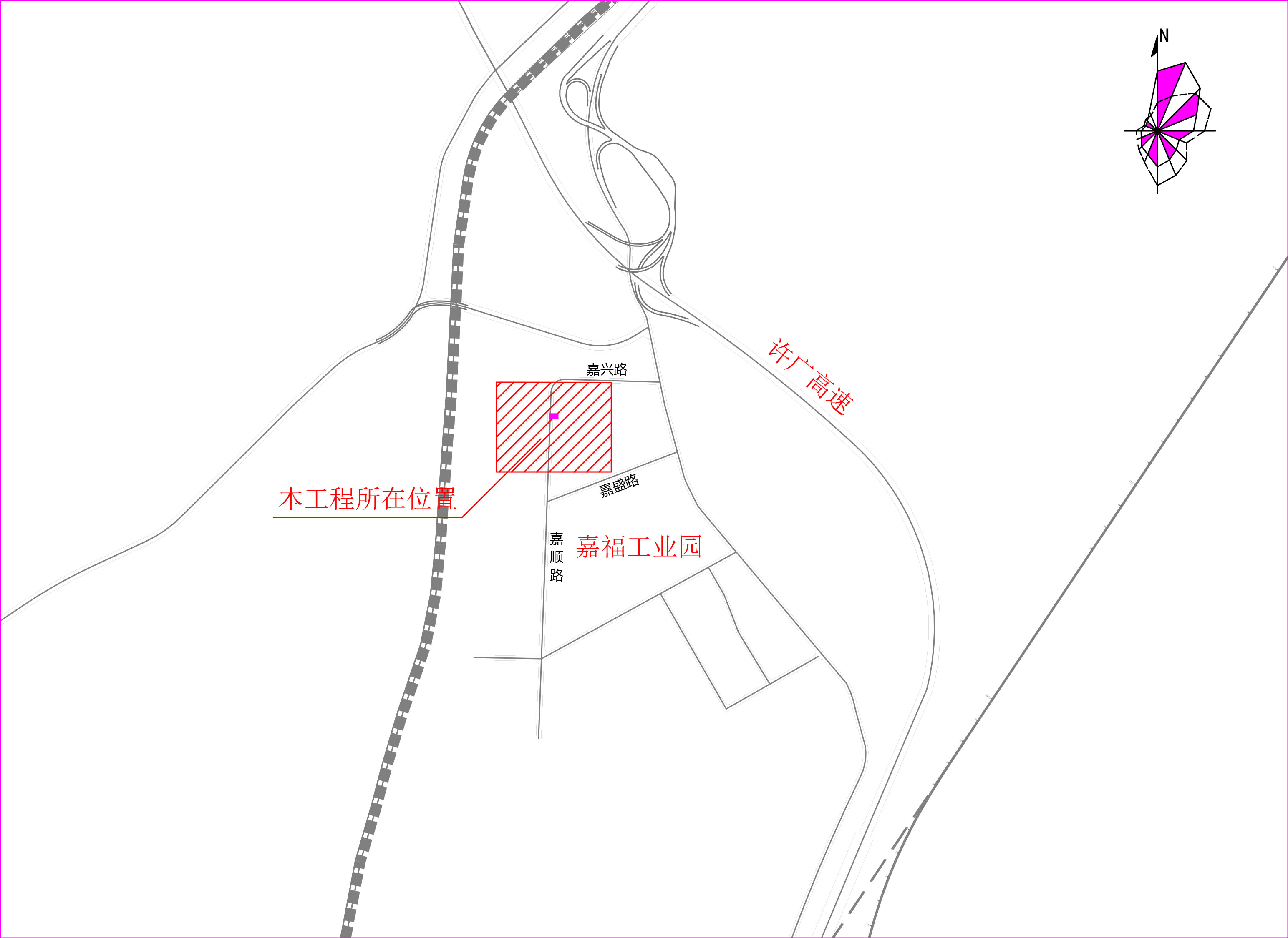 嘉福工业园欣强电子有限公司市政中压管道燃气工程-区位图.jpg